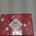 HDCRYSTALGIFTS Set 4 Blown Glass Christmas Tree Figurine Collectible 2.5'' Art Glass Statue Holiday Decoration Sculpture Festival Gifts Home Arts