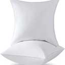 Qeils 22 x 22 Pillow Inserts Set of 2 White Throw Pillow Inserts with Soft Polyester Cover - Rectangle Square Interior Sofa Pillow Inserts Decorative Pillow Insert White Couch Pillow
