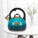 Tea Kettle Stovetop Whistling Kettle Teapot, Food Grade Stainless Steel Teakettle for Stove Top with Heat Proof Ergonomic Handle, 3.1 Quart Tea Pot