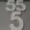 3 x LED Marquee Numbers, Small Light Up Numbers for Party, 8.58 Inch Battery Powered Lighted Number for Birthday, Night Light, Table or Home Decor (Number 5)