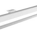 Pull Out Closet Valet Rod, Adjustable Sliding Heavy Duty Steel Top Mounted Clothes Storage Hanger Rail for Closet Wardrobe (447mm/17.6inch) (White)