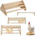 TonGass 3-Pack 15.75" Extra Long Chicken Perch, Freestanding Roosting Bar for Baby Chicks, Durable Polished Pine Roosting Bar, Perch Stand for Chicken Brooder