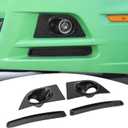 for Mustang Front Bumper Fog Light Cover Trim Carbon Fiber for Ford Mustang 2010-2014 Carbon Fiber Exterior Accessories 4pcs