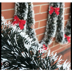 timoo 80ft christmas tinsel garland for christmas tree