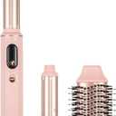 CALISTA EliteAir Hair Dryer, 3-in-1 Dry, Curl & Volumize, Ionic (Pink) | 2 speeds, 3 heat settings (85-195); 2 curling barrels + brush attachment; cool shot button; lightweight, easy clean