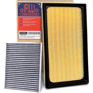 OIFILLIO Engine Cabin Air Filter Kit for 2020-2025 Corolla, 2022-2025 Corolla Cross | NOT FOR HYBRID | CHR, Replaces OEM 17801-77050, 87139-58010