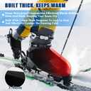 2 Pairs - Ski Boot Covers, Ski Boot Covers for Warmth, Ski Boot Warmer, Ski Boot Cover for Keep Your Feet Dry and Warm, Winter Sport Accessory, Ski Present, Skiing Accessories for Skiers (Large)