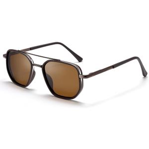 Pro Acme Polarized Aviator Sunglasses for Men & Women, Retro Square Metal Frame UV400 Shades for Driving Travel