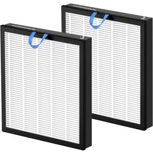 2 Pack Vital 100S True HEAP Replacement Filter Compatible with LEVOIT Vital 100S and 100S-P Air Purifier, 3-in-1 with High-Efficiency Activated Carbon Vital 100S Filter for Home, Vital 100S-RF, White