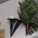 2 Pack 3ft Artificial Cedar Topiary Trees with Ground Spike, UV Resistant Fake Plants Front Porch Décor, Lifelike Artificial Plants Indoor Fake Tree Faux Plants for Home Living Room Offices