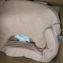 My Brest Friend Nursing Pillow - Deluxe - Enhanced Comfort w/ Slipcover - Ergonomic Breastfeeding Pillow For Ultimate Support For Mom & Baby - Adjustable Pillow W/ Handy Side Pocket, Soft Rose