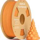 DEEPLEE PLA 1.75mm 3D Printer Filament, Dimensional Accuracy +/- 0.02mm, Neatly Wound, No Clogging, Vacuum Package, Fits for Most FDM 3D Printers, Cardboard Spool 1kg Orange