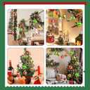2.4inch Red Green Christmas Ball Ornaments 12PCS Glittering Hanging Bulbs Pendants Elf Shatterproof Christmas Balls Red Green Xmas Baubles for Holiday Xmas Tree Home Indoor Decors