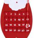 Christmas Santa Advent Calendar Countdown - 2025 Xmas Holiday Winter Party Decorations Supplies