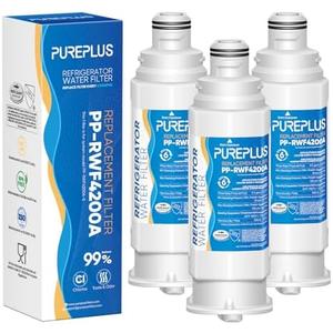 PUREPLUS DA97-17376B Replacement for Samsung HAF-QIN, HAF-QIN/EXP, DA97-08006C, RF23M8070SG, RF23M8070SR, RF23M8090SG, RF23M8090SR, RF23M8570SR, RF23M8590SG Refrigerator Water Filter, 3Pack