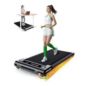 Akluer 480L-A Walking Pad with Incline, 2.5HP Under Desk Treadmill with Remote Control, LED Display, 330lbs Max Capacity,Black
