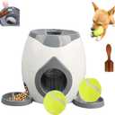 KYWYOYOU Automatic Dog Ball Thrower Launcher, 2025 Upgraded Dog Ball Thrower Launcher, Dogtennis Balls Feeder, Dogtennis Trainer for Small and Medium Dogs (Grey)