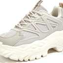 Niluber Chunky Sneakers for Women White Black Red Purple Platform Sneakers Comfortable Casual Lace Up Fashion Tennis Shoes (10)