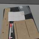 DOLLAR BOSS 3-in-1 Foldable Bulletin Board 24"x16" Horizontal - Magnetic Whiteboard with Cork & Acrylic Shelves, Sound-Absorbing Felt for Home/Office/Dorm Includes Pins/Magnets (Grey)