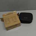 Mini Makeup Bag with Led Mirror, Small Travel Make up Bag 3 Light Modes Adjustable Brightness, for Women Organizer Cosmetic Bag, Portable Travel Train Toiletry Bag, for Pool Parties Work Touch-Ups (Black)