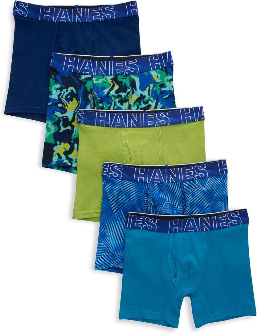 Hanes Boys' Versatile (Large, Multicolor)