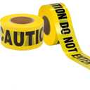 AISEY 2 Caution DO NOT Enter Tape 3in x 330ft Heavy-Duty Safety Barrier Tape for Construction, Hazard Zones, Crime Scenes & Restricted Areas  Bright Yellow with Black Text