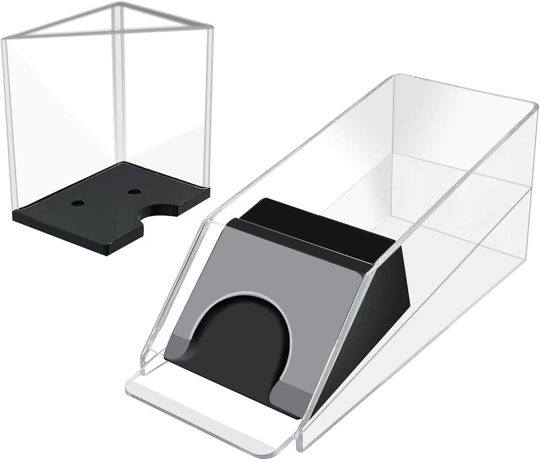 SEETOOOGAMES Blackjack Shoe Discard Tray - Poker Cards Dealing Shoe with Discard Holder - Clear Acrylic Card Dispenser Casino Blackjack Game Accessories