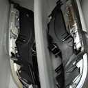 LED DRL Headlight Assembly, Headlights Kit Compatible with 1994-2001 Dodge Ram 1500/1994-2002 Ram 2500 3500(DON'T Fit SPORT Models or Ram VAN Models) Headlamp Chrome Housing Amber Reflector