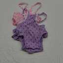 2 Pieces Washable Female Diapers with Suspender Comfort Reusable Doggy Diapers Reusable Puppy Sanitary Panties Dog Underwear Diaper for Small Girl Dogs in Period Heat (Pink&Purple,S) (S(3-5LB)Waist12.7 Back 9.1)