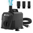 AquaMiracle Submersible Water Pump Aquarium Water Pump with Flow Control, Pond Pump Fountain Pump for Pond, Fountain, Waterfall, Statuary, Water feature, Hydroponics (550GPH, 35W)