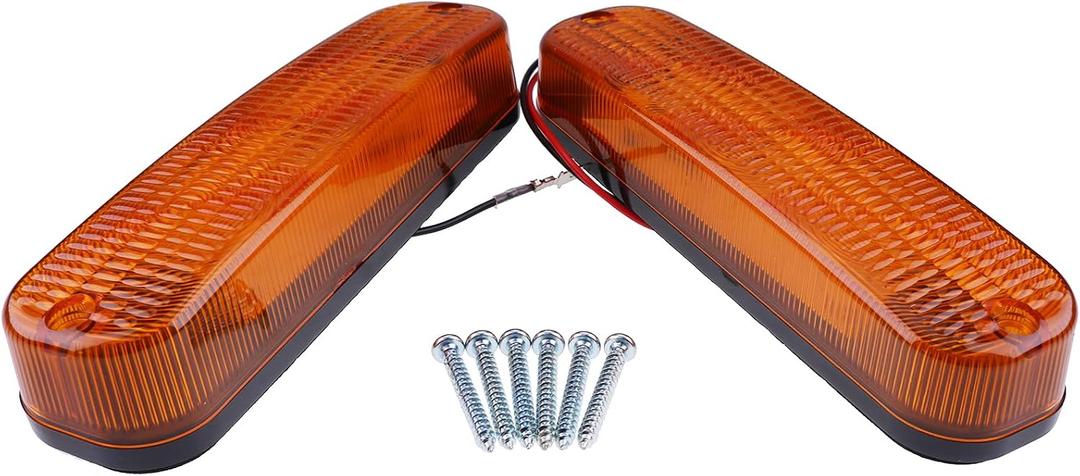 JZGRDN 2X LED Cab Warning Light AR60250 Compatible with John Deere Tractor 2030 2630 4030 4230 4430 4630 2350 2550 2750 2755 2940 3055 3150 4050
