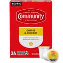 Community Coffee & Chicory 24 Count Coffee Pods, Medium-Dark Roast, Compatible with Keurig 2.0 K-Cup Brewers, 24 Count (Pack of 1)