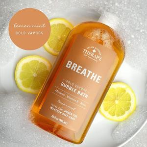 Village Naturals Therapy Breathe Bubble Bath, Lemon Mint Scent, 20 oz, Pack of 1