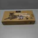 Chasing Tails Cat Wall Shelves - Four Step Cat Shelf with Scratch Board, Mounted Cat Shelves, Sturdy Cat Wall Furniture for Indoor Cats, Kittens - Extra Cat Wall Hammock Cover Included