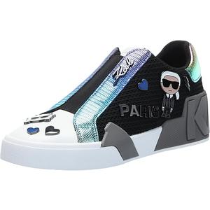 KARL LAGERFELD Womens Mavise Slip on Sneaker with Pins 8.5 KARL LAGERFELD Womens Mavise Slip on Sneaker with Pins 8.5