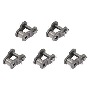 5PCS Roller Chain Offset Half Link #40, 1/2 Inch Pitch Carbon Steel Crank Link, Standard Chain End Connector Split Links for 08A Chain