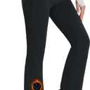 Tapata Women's Fleece Lined Pants 30" Inseam Winter Thermal Bootcut Flare Leggings Yoga Pants with Pockets Black, S