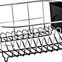 Neat-O Deluxe Chrome-Plated Steel Small Dish Drainers (Black)