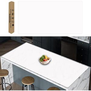 Large Silicone Kitchen Counter Mat, 35.4"x23.6"x0.06" Nonslip Heat Resistant Mat, Shipped Roll Up Cuttable Silicone Countertop Protector Mat, Waterproof Craft Table Placemat, Translucent