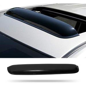 34inch 880mm Universal Sun Roof Wind Deflector, 1pcs Dark Smoke Auto Moon Sunroof Window Visor with Double Side Tape RN88