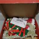 EAMBRITE Christmas Decorations Outdoor, 42 Inch Christmas Reindeer & Sled with 117 Warm White Lights, Motion Sensor 2D Music Lighted Deer Christmas Decor for Xmas Tree Lawn Porch Garden