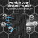 116130 HEPA Replacement Filter H for Winix 5500-2 Am80 Plasmawave Air Purifier,H13 True HEPA High-Efficiency Activated Carbon Filter,2 Combo Set