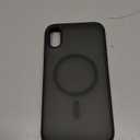 SUPFINE Magnetic for iPhone XR Phone Case(Compatible with MagSafe)(Military Grade Drop Protection) Slim Translucent Matte Shockproof with Anti-Fingerprint Phone Cover,Black