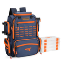 KastKing Bait Boss Fishing Tackle Backpack with Rod Holders-4 Tackle Boxes-Rain Cover,43L Large Storage for Fishing Gear