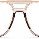 FEISEDY Blue Light Reading Glasses for Woman Men, Fashion Square Pilot Computer Glasses, Anti Eyestrain Glare Readers B0318