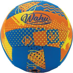 Wahu 100% Waterproof All-Purpose Pool Ball for Beach Volleyball, Soccer, and More, 6.5" Round Water Ball for Beach and Pool Sports Games (Orange)