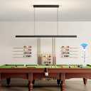 LED Island Lights, 3300k-6500K Dimmable Pool Table Light with Remote, Modern Pendant Lights for Kitchen, 56.29" LED Linear Pendant Light Fixtures Dining Room Living Room Office Bar Billiard Room