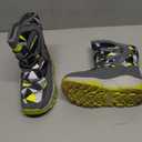 BODATU Boys Snow Boots Outdoor Waterproof Winter Kids Shoes (7 Toddler, Grey/Green)