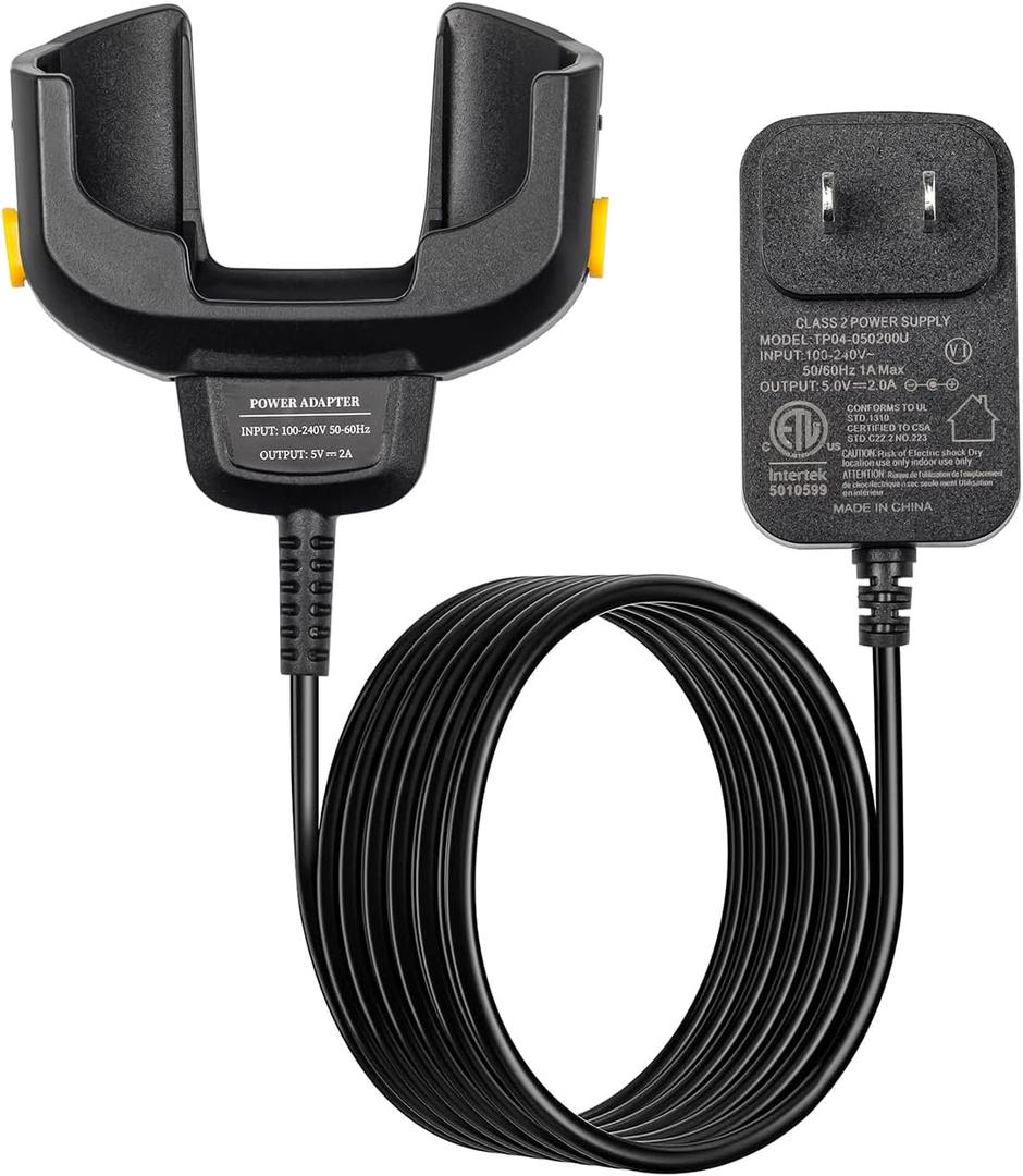 TC77 Charger Cable,for Zebra Symbol TC70 TC72 TC70X TC75 TC75X TC77HL TC720L TC75EK TC700H TC700K,5.75ft PDA Android Barcode Scanners Charger (Includes Power Supply).
