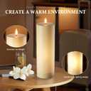 4" x 12" Large Flameless Candles with Remote Timer, Waterproof Outdoor Battery Operated, LED Electric Flickering Pillar Candle for Wedding, Anniversary, Birthday Party and Patio Lanterns Decor, 2 Pack